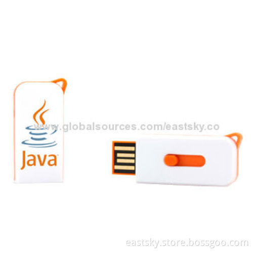 Custom Slide Mini USB Flash Drive in Push-pull Design, with 64MB to 32GB Memory Capacity